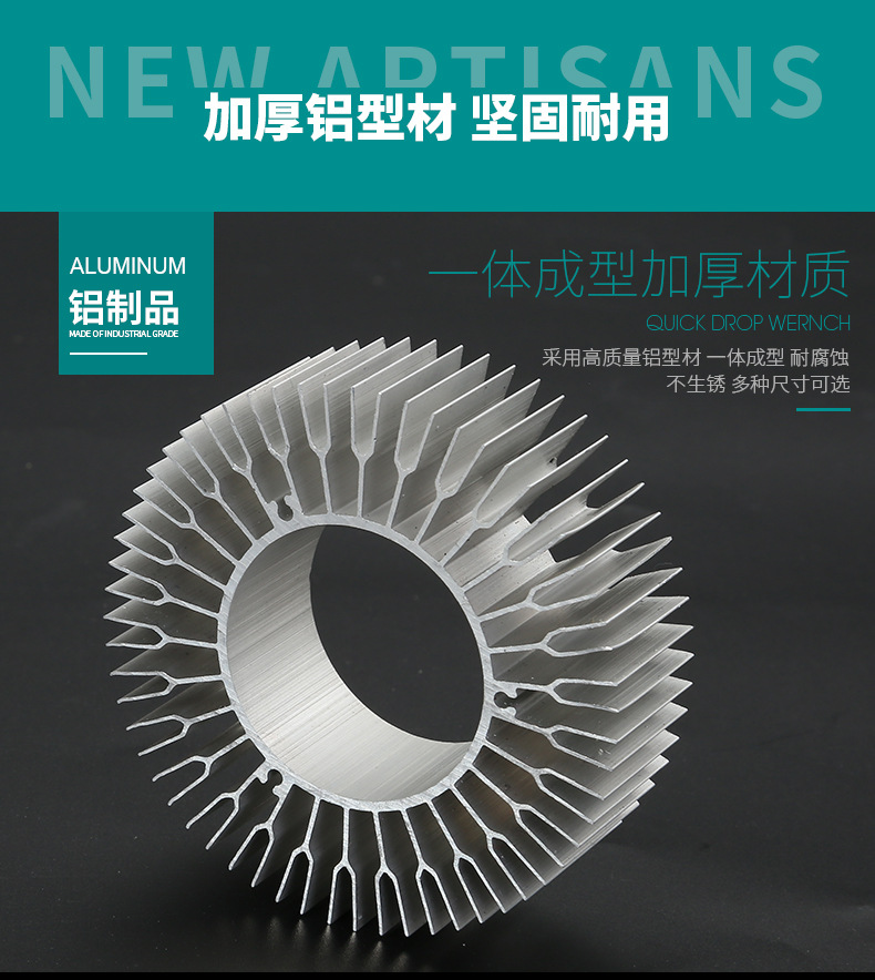 太陽花工業鋁型材散熱器簡介